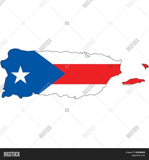 Country Outline Flag Puerto Rico Image & Photo | Bigstock