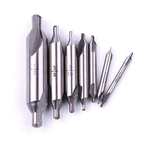 7Pcs/set Professional Imperial Center Drill Bit High Quality HSS A type drill bit with sharp ...