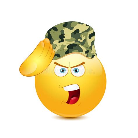 Soldado Emoji Emoticon ilustración del vector. Ilustración de emoji - 59866216