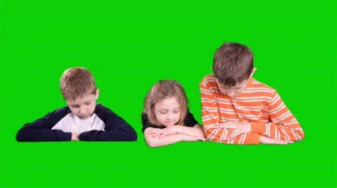 green screen three kids popup | Stock Video | Pond5