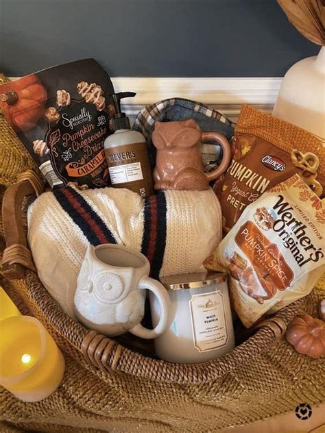 a basket filled with items sitting on top of a table