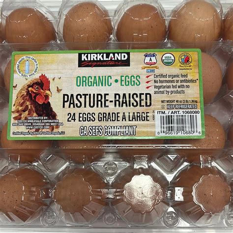 Kirkland Signature Organic Pasture-Raised Large Eggs, Dozen, 52% OFF