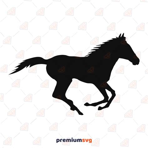 Running Horse SVG, Silhouette Vector Files | PremiumSVG