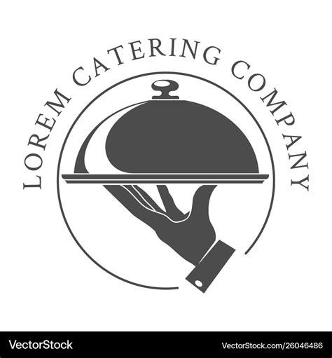 Catering logo emblem Royalty Free Vector Image