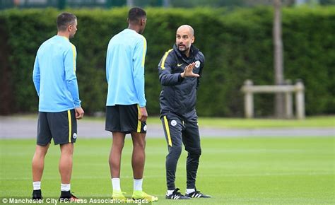 Pep Guardiola puts Manchester City players through their paces ahead of opening friendly against ...