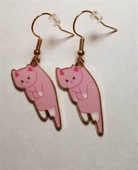 Cat Earrings - Etsy