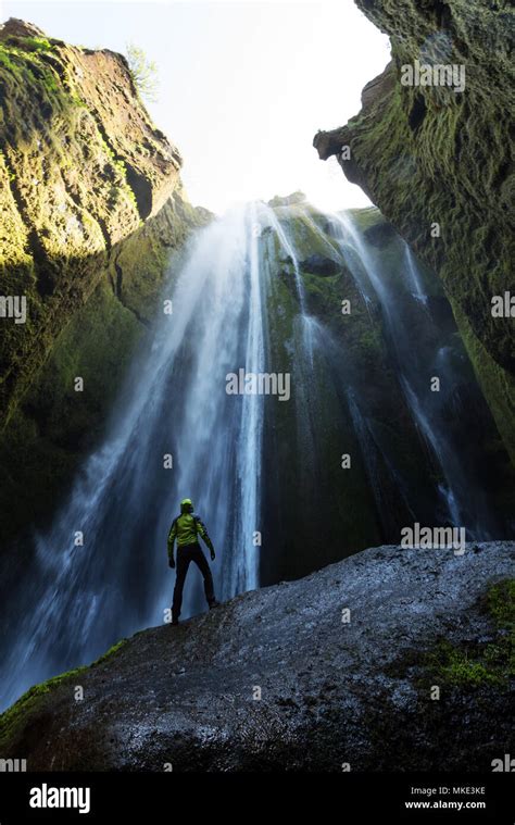 Man in the cave Stock Photo - Alamy