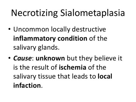 Necrotizing sialometaplasia