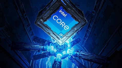 Intel Core i9 Wallpaper 4K, Intel processor, Futuristic