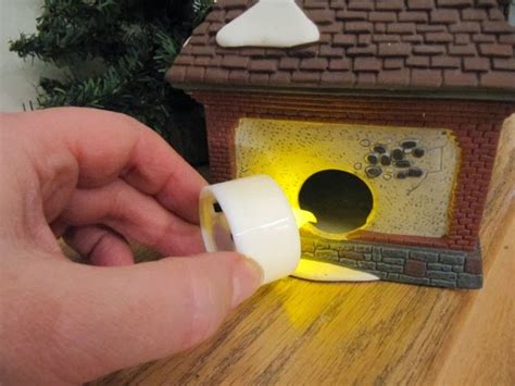 Sew Many Ways...: Cordless Lights for Christmas Village...