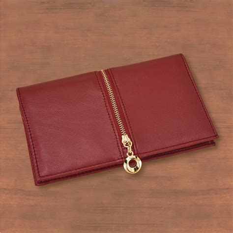 RFID Protected Leather Checkbook Wallet | Collections Etc.