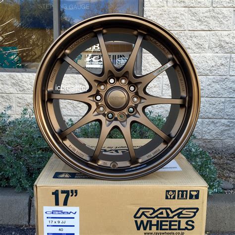 Rays Volk Racing CE28N Wheels 17X9 5X114.3 +40 Offset Bronze Sold