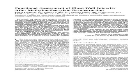 Functional assessment of chest wall integrity after methylmethacrylate reconstruction - [PDF ...