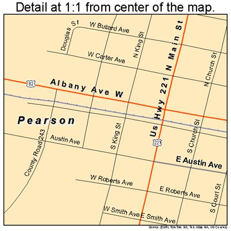 Pearson Georgia Street Map 1359808