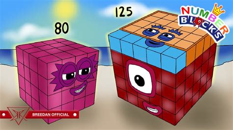 Numberblocks 80 125 Cube Club Customes Building Blocks As a Fanmade - YouTube