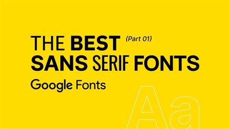 Font Sans Serif Terbaik dari Google Fonts (Part 1) | OAWFEED