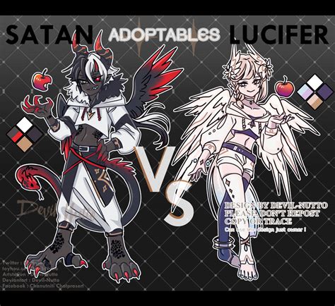 CLOSED Adoptable - Satan VS Lucifer by Devil-Nutto on DeviantArt