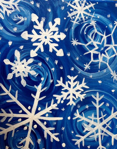 The Snowflake Blues | Painting snowflakes, Christmas paintings, Christmas art