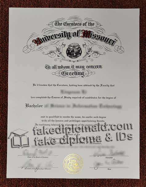 Where can I get a realistic University of Missouri diploma?