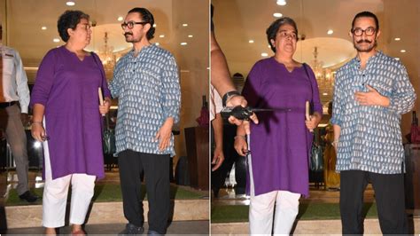 Aamir Khan, ex-wife Reena Dutta make rare appearance together, pose for ...