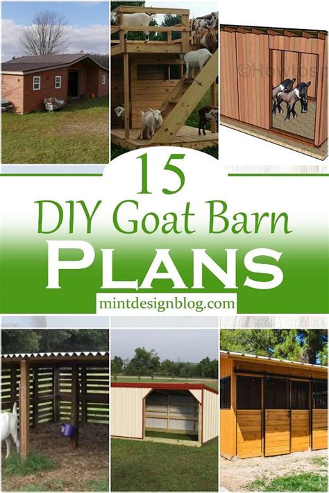 15 DIY Goat Barn Plans For Goat Owners - Mint Design Blog