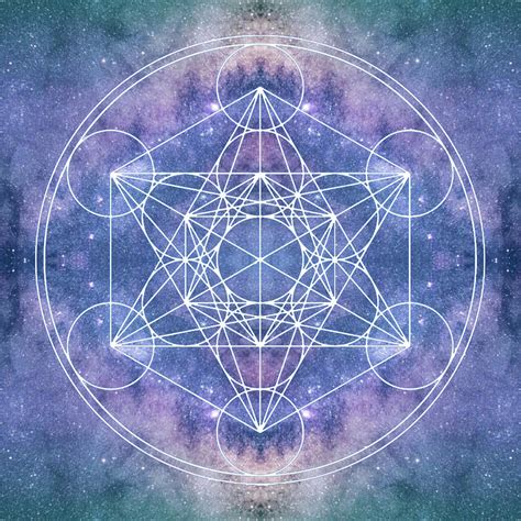 Sacred Geometry Contemporary Art Metatrons Cube Digital Art by Dean Marston - Pixels Merch