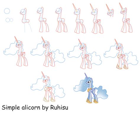 How to draw an alicorn by Ruhisu on DeviantArt