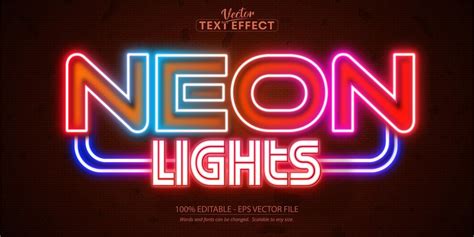 Premium Vector | Neon glowing text effect editable neon light text ...