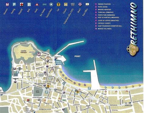 Rethymnon City Map | Crete, Crete heraklion, Greece travel