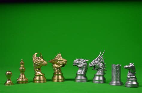 Dragon Chess Set-Dragon Chess Pieces 3D model 3D printable | CGTrader