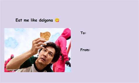 crashlandingonkdramas — Squid game vday cards 💌