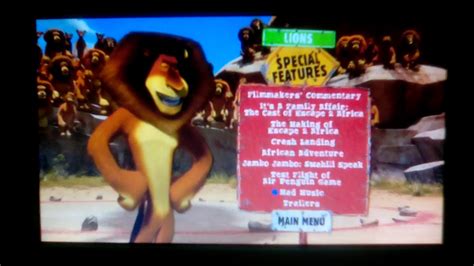 Madagascar Escape 2 Africa Dvd Menu