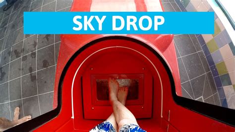 Plopsaqua De Panne - Sky Drop! || Extreme Trapdoor Water Slide [NEW] - YouTube