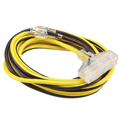 25 ft. x 12 Gauge Multi-Outlet Extension Cord with Indicator Light