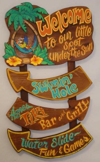 Tiki Bar Signs, Tiki Bar Decor, Pool Decor, Beach House Decor, Hawaiian ...