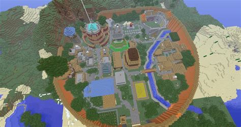 hidden leaf village expense Minecraft Map
