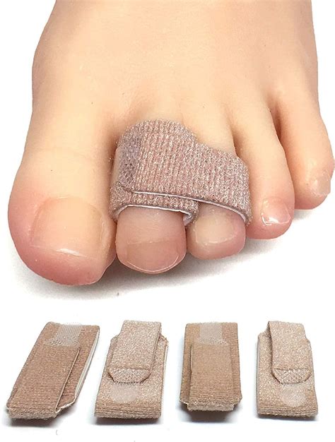 ZenToes Broken Toe Wraps 4 Pack Cushioned Bandages Hammer Toe Separator splints: Amazon.co.uk ...