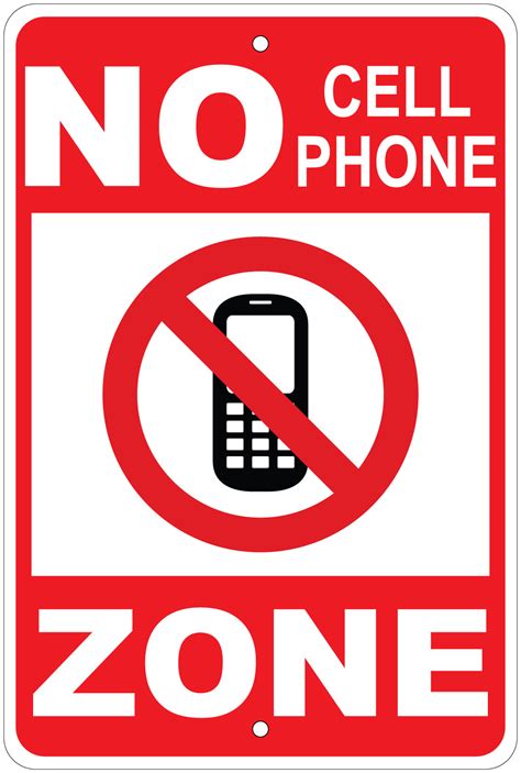 No Cell Phone Sign Printable