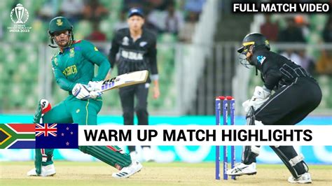 South Africa vs New Zealand World Cup Warm Up Match Highlights | sa vs ...