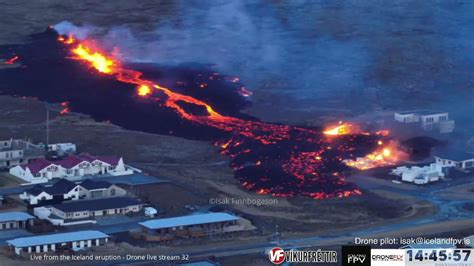 Drone shows Iceland volcanic eruption damage | News UK Video News | Sky ...