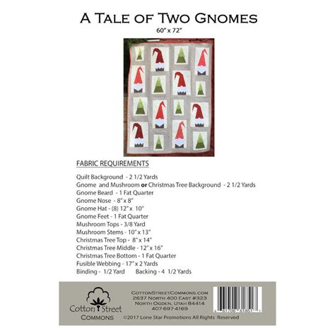 A Tale Of Two Gnomes Quilt Pattern