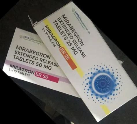 MIRABEGRON ER TABLETS at Rs 350/strip | Myrbetriq Tablets in Surat | ID: 23976430873