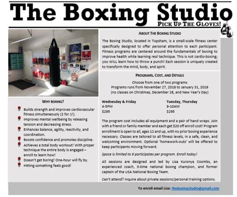 Boxing Fitness Classes - Fit Maine