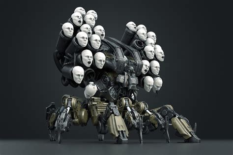 Robot concept art, Cyberpunk art, Robots concept