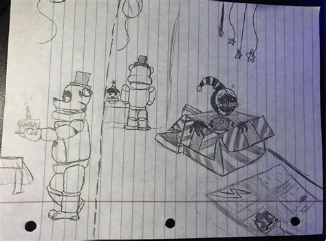 I drew the FNaF 6 Security Puppet minigame (Bad picture lolrip) : r ...