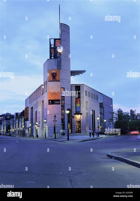 Pointe A Calliere Museum De La Commune street Old Montreal Stock Photo ...