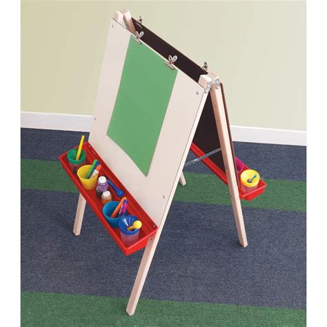 Adjustable Double Easel With Dry Erase Boards | Whitney Brothers