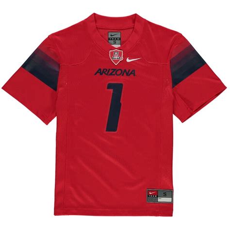 #1 Arizona Wildcats Nike Youth Replica Football Jersey - Red - Fanatics.com