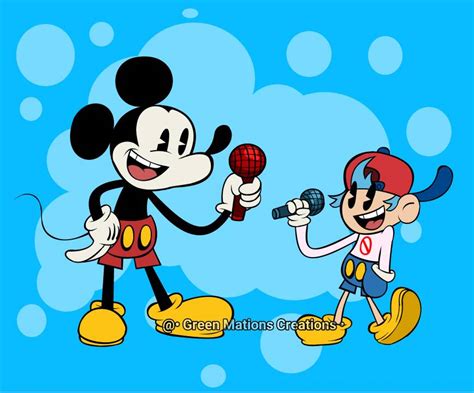 FNF vs Mickey Mouse shorts by GMCreations_ on Sketchers United