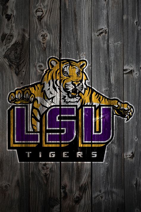 LSU Tigers Alternate Logo Wood iPhone 4 Background | Flickr